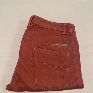 Diesel burgundy jeans 32 / 32